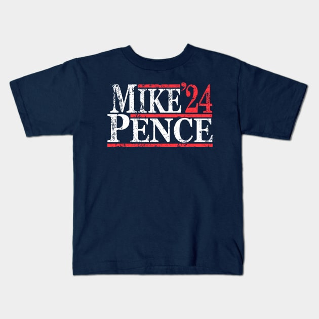 Vintage Mike Pence 2024 Kids T-Shirt by Etopix